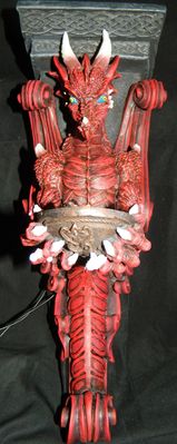 Gothic Medieval Dragon Wall Shelf Caryatids
139.7mm Wide x 65.1mm Deep x 368.3mm High 907.185grams
Keywords: Gothic Medieval Dragon Wall Shelf Caryatids